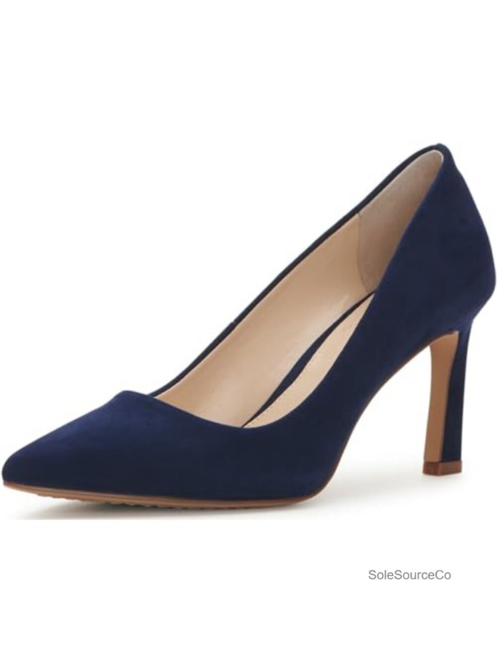 Suede Pointed Toe Pumps Women's Heels Cushioned Stiletto